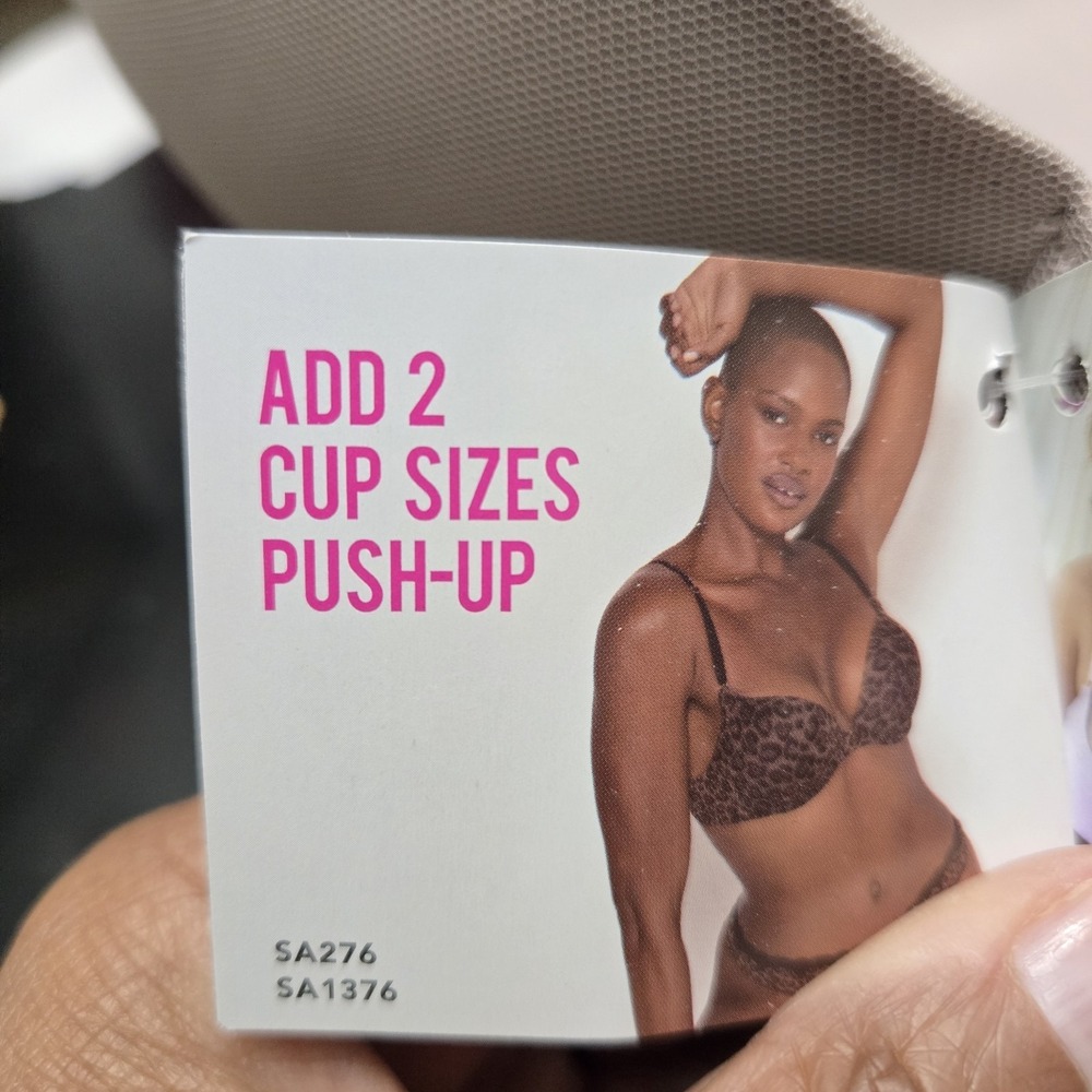 Smart & Sexy Bra Womens 34C Taupe Underwired Push Up Max Cleavage Plunge SA276 - Picture 8 of 9